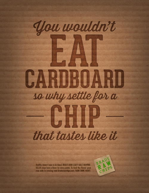 Brad's Raw Kale Chips Print Ad