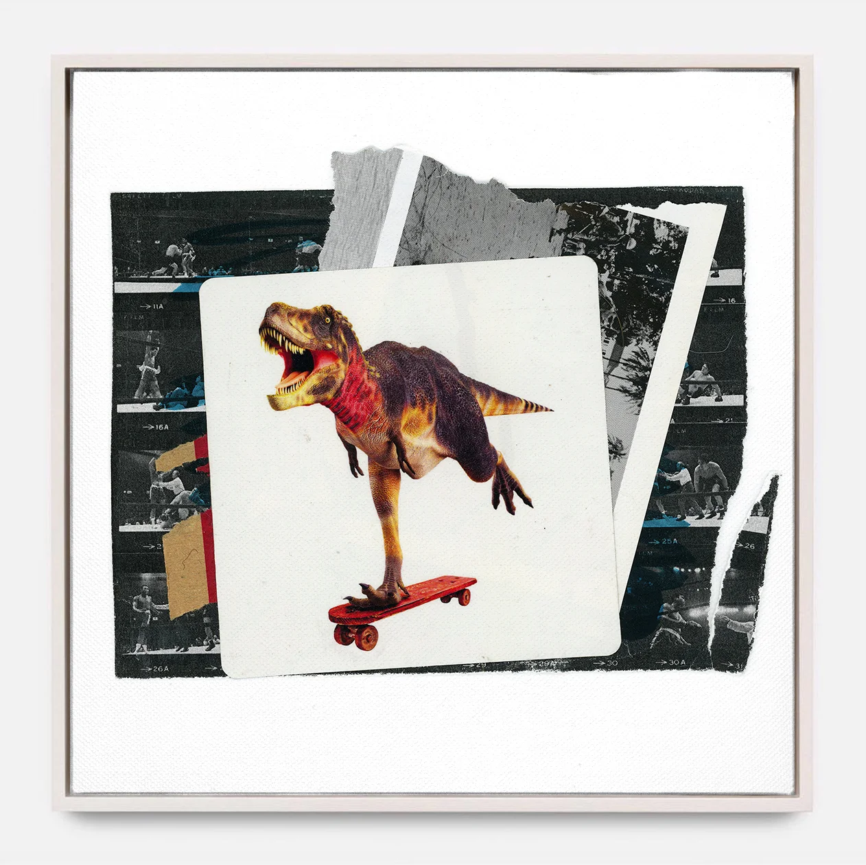 DINOSAURS WILL DIE (2018) Mixed Media on Panel, resin finish. 30 x 30 inches One of a Kind. $ 1,000.00
