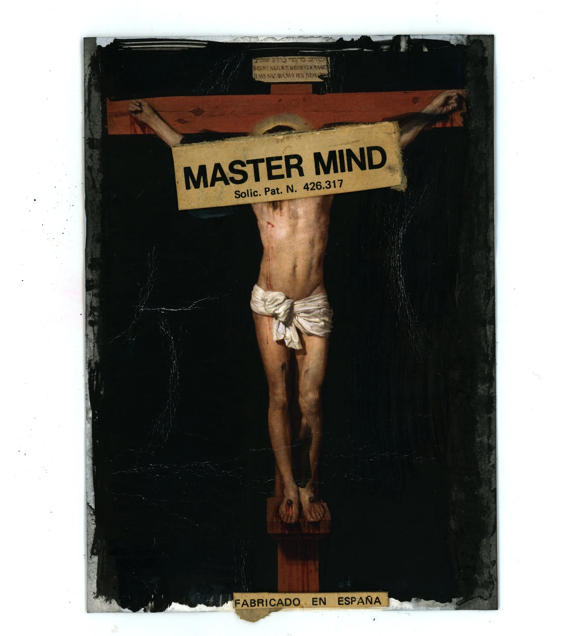 MASTERMIND (2018) Mixed Media on Paper 9 x 9 inches (framed) One of a kind $750.00