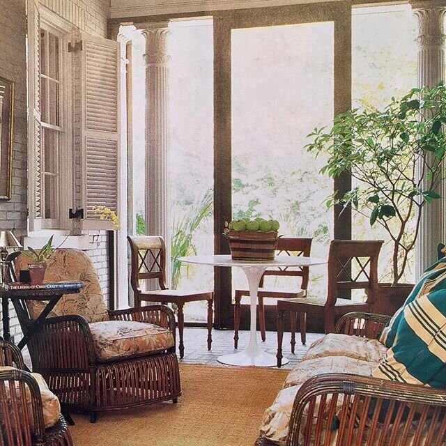 Every now and then it&rsquo;s comforting to revisit simpler days. #23yearsago @verandamag @billingramarchitect #classic #screenedporch #stayathome
