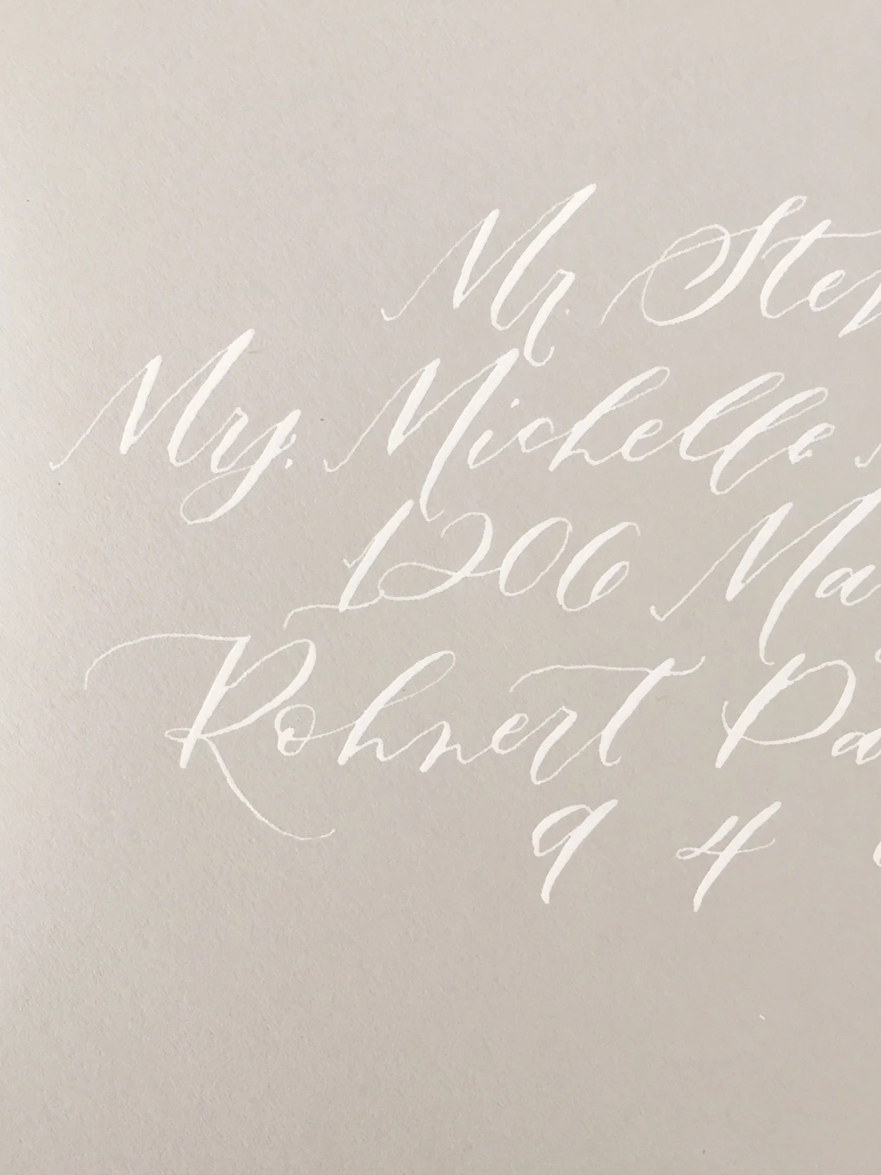 Calligraphy Project: Envelope Addressing