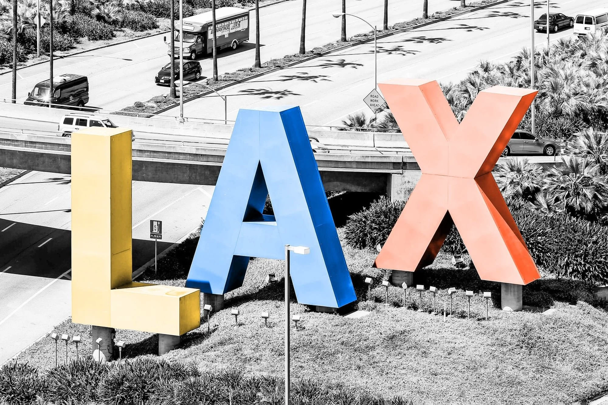 Nonet on a plane out of LAX