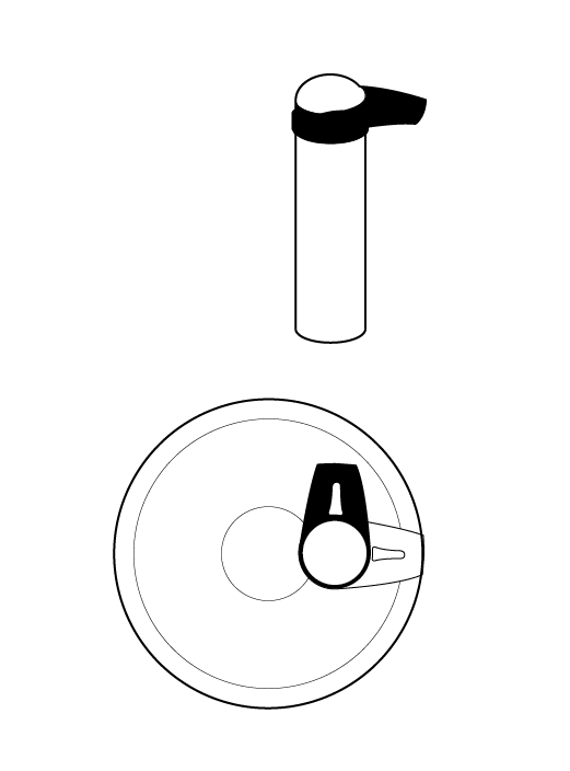 5. rotate and remove the handle 