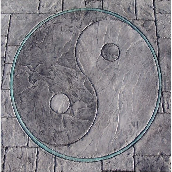 Yin Yang Medallion-4 Ft Diameter Concrete Stamp