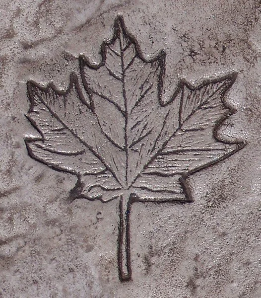 Maple Leaf Concrete Stamp