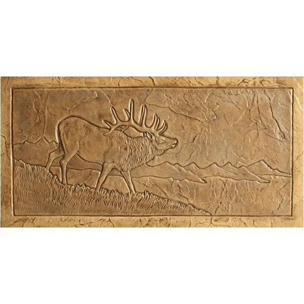 Elk Landscape Concrete Stamp