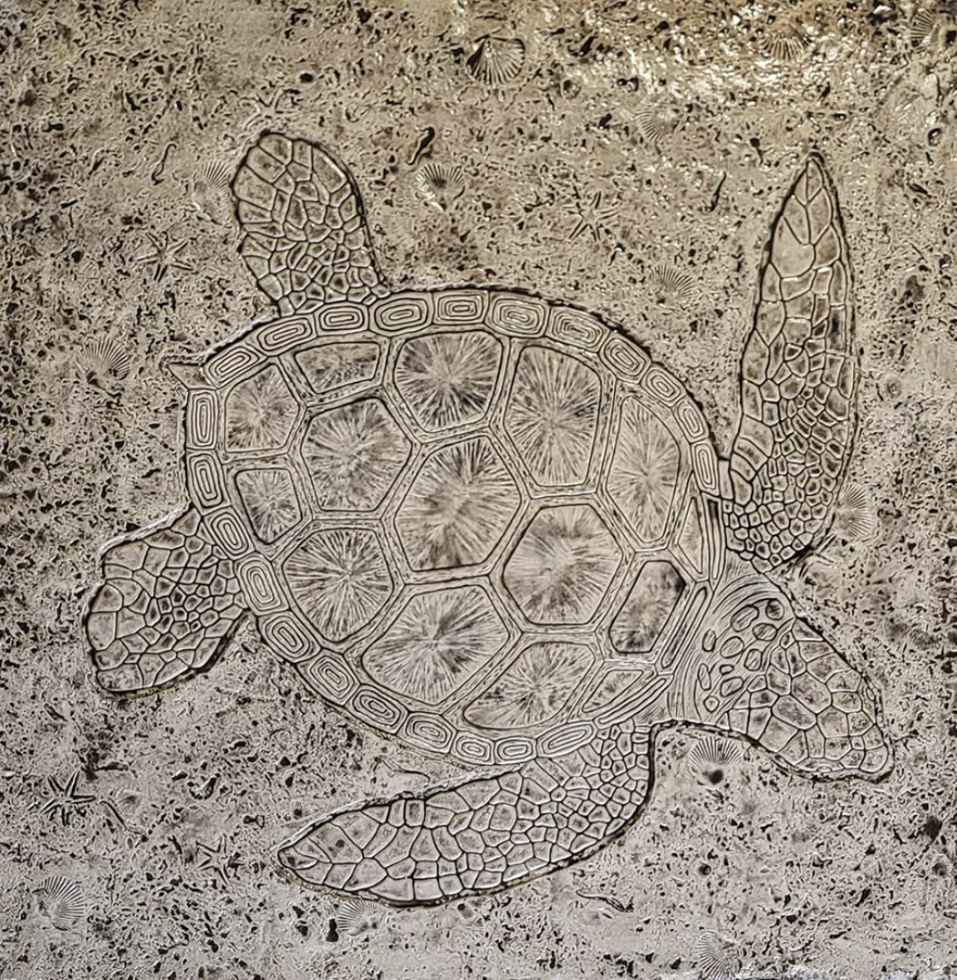 Sea Turtle Large “Honu” Concrete Stamp