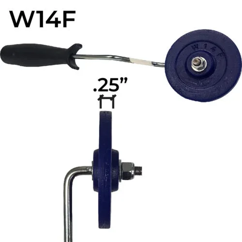 Touch up wheel-1/4 inch flat