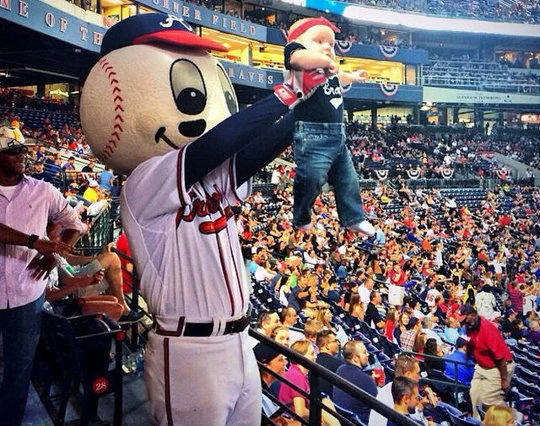 Atlanta Braves' Simba Cam (photo via Braves Instagram)