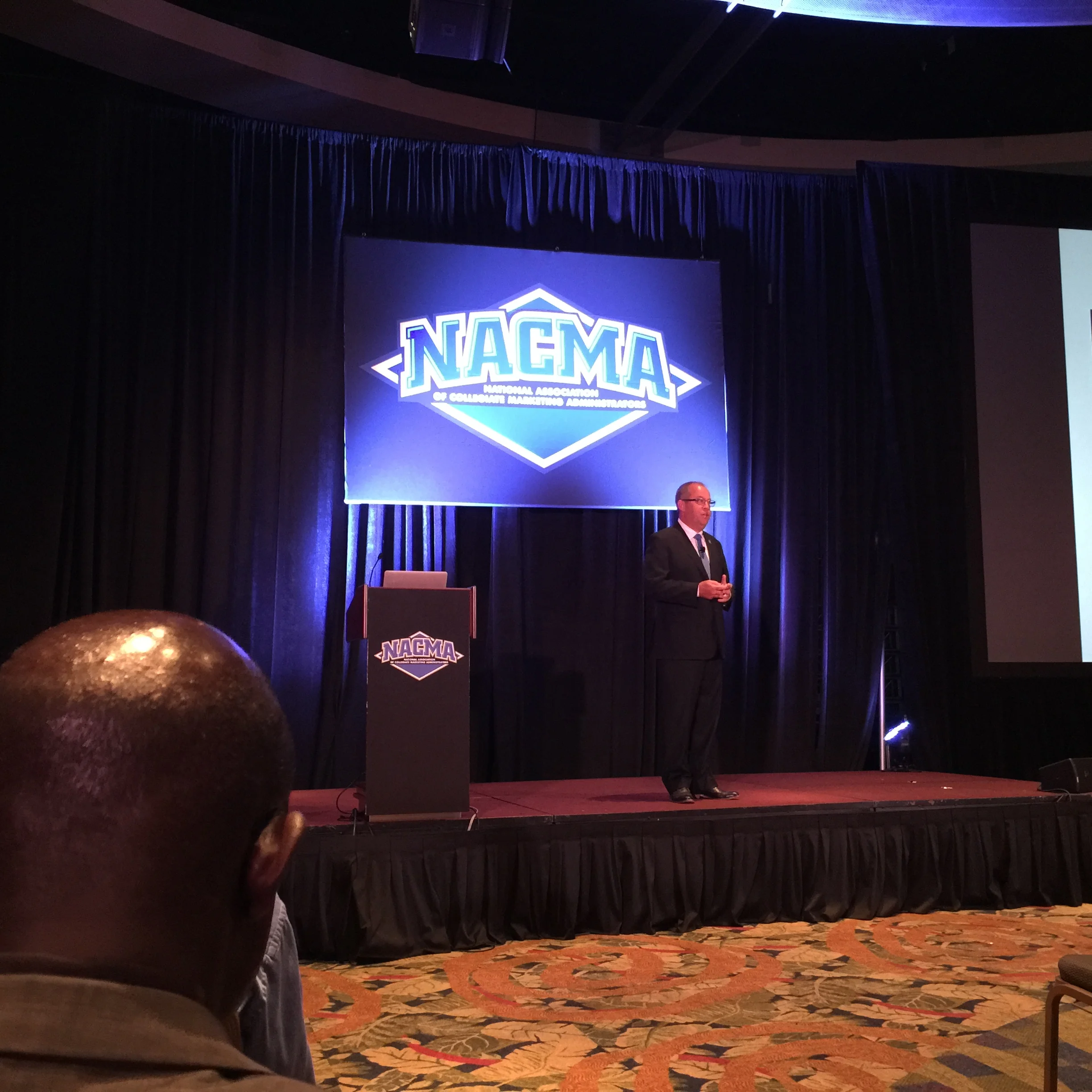 Michigan State AD, Mark Hollis, gave an inspiring keynote speech to kickoff the conference.