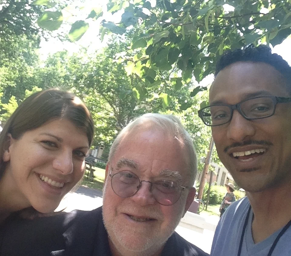 Kaitlin Hassler, Jim Wallace of Sojourners and AAHH Board Member Rev. Dr. Sterling E. Freeman - Week 3 2016