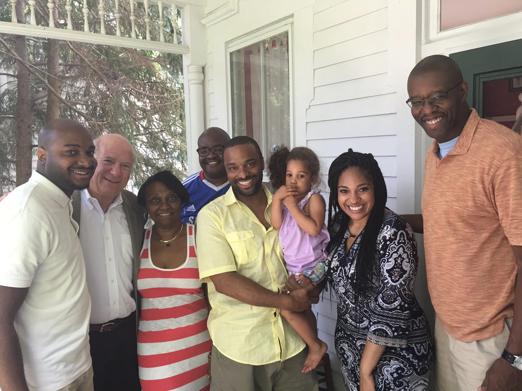 Visitors to the AAHH House