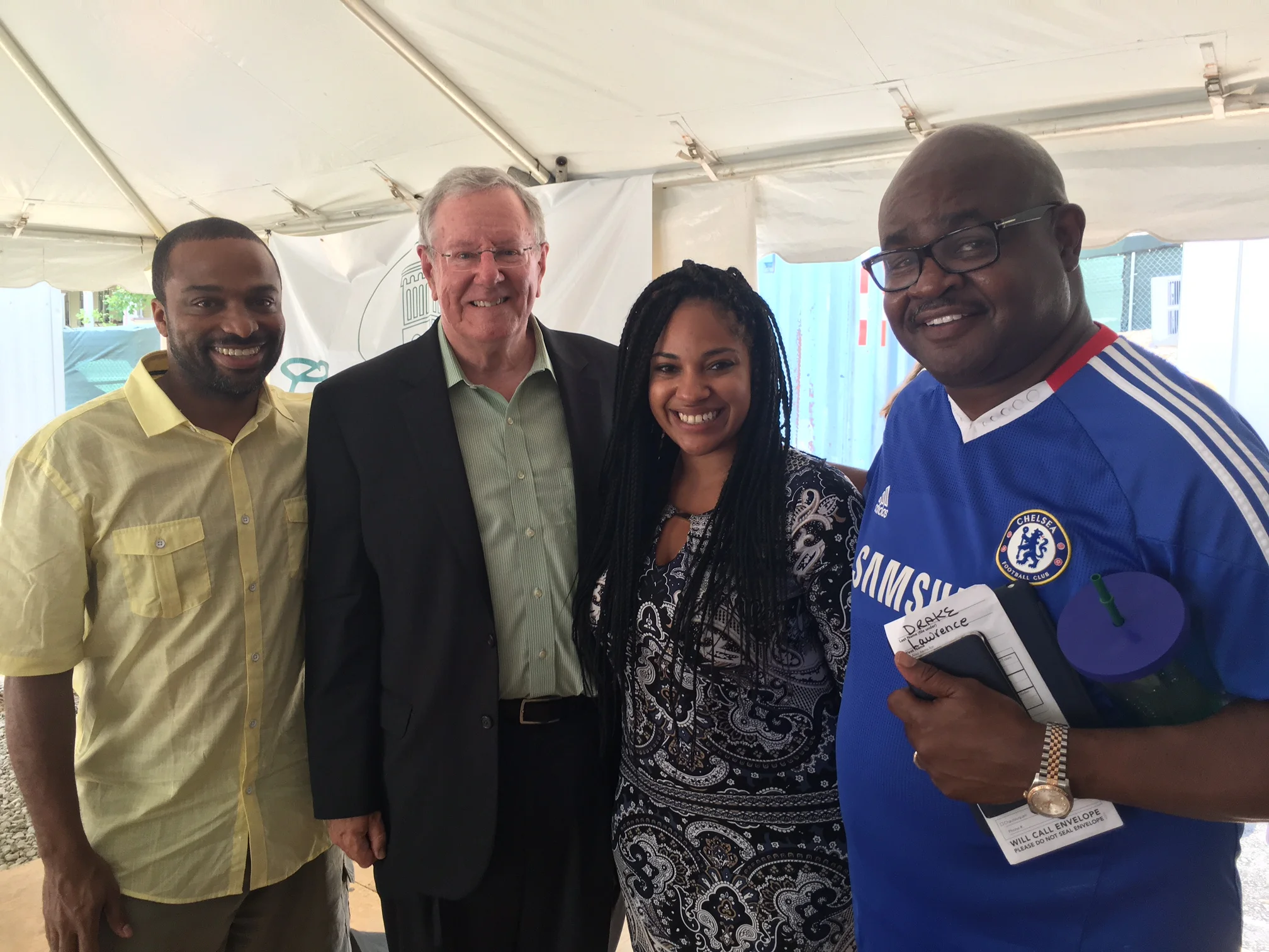 Visitors to the AAHH House