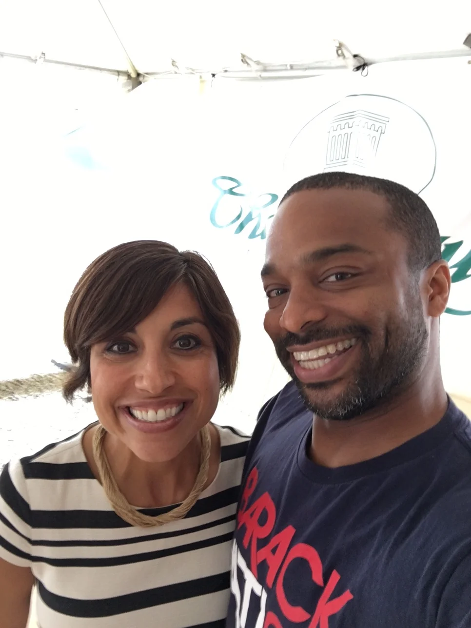 Visitors to the AAHH House