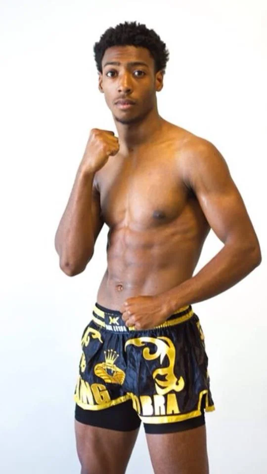 James Hampton with King Kobra Fight Gear on.