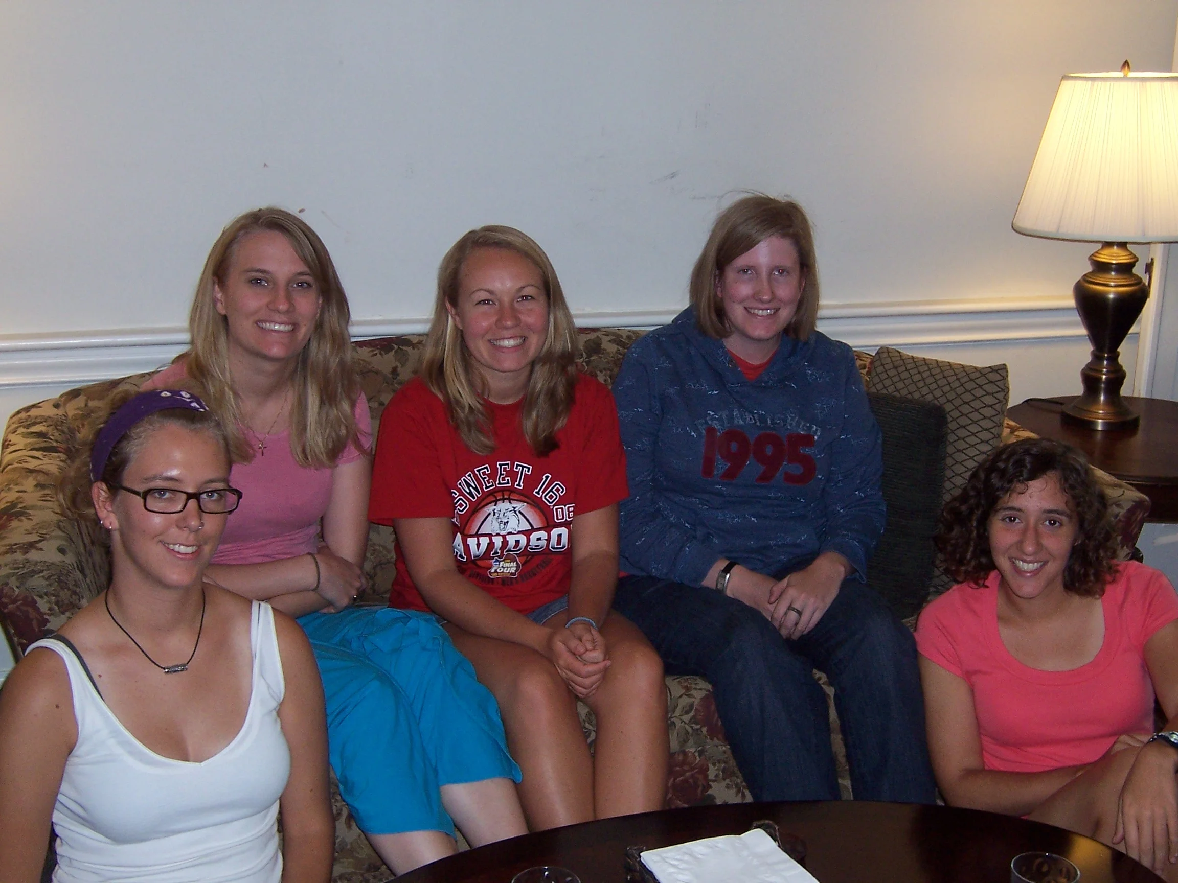 2009-2010 Volunteers Left to right: Hannah Campell Gustafson, Sarah Adamson, Eva Foegeding, Kara Johnson, and Laura Shatzer