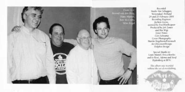 'TwoLips From Holland' met Hans Mantel (bas), Wim Kegel (drums), foto W.L. Mantel 