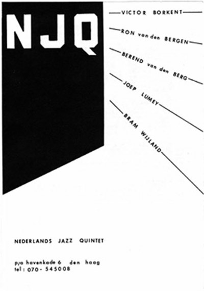 Affiche en flyer NJQ. Ontwerp Annemarie Fledderus