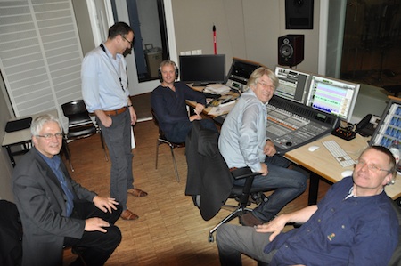 Met opnametechnicus Lex Tanger (foto Anne Chris)
