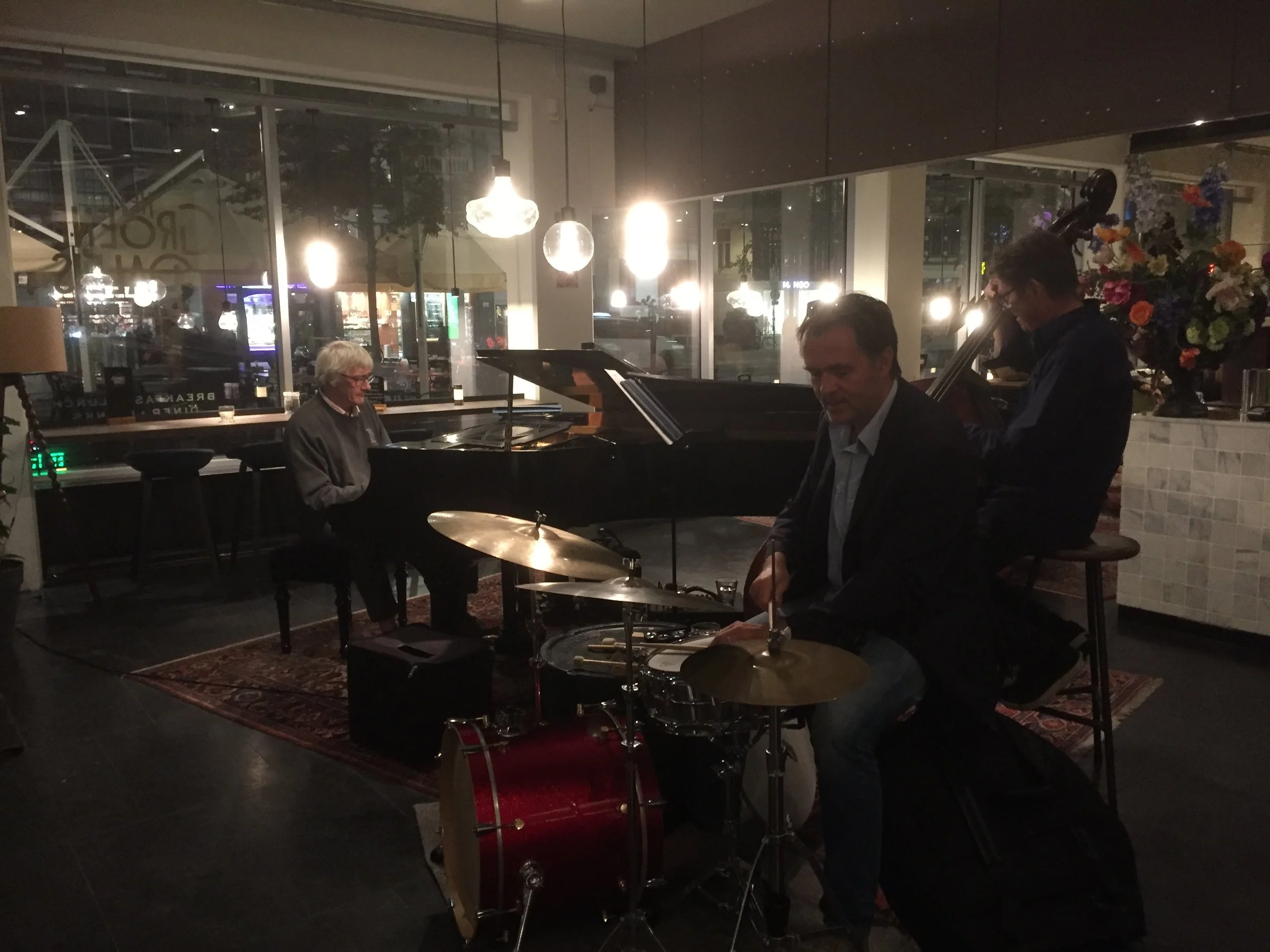 Joost, Erik and wonderful pianist and beautiful person, my cousin René van Helsdingen!