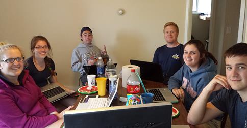 Team Intern working hard and learning about human resources.
