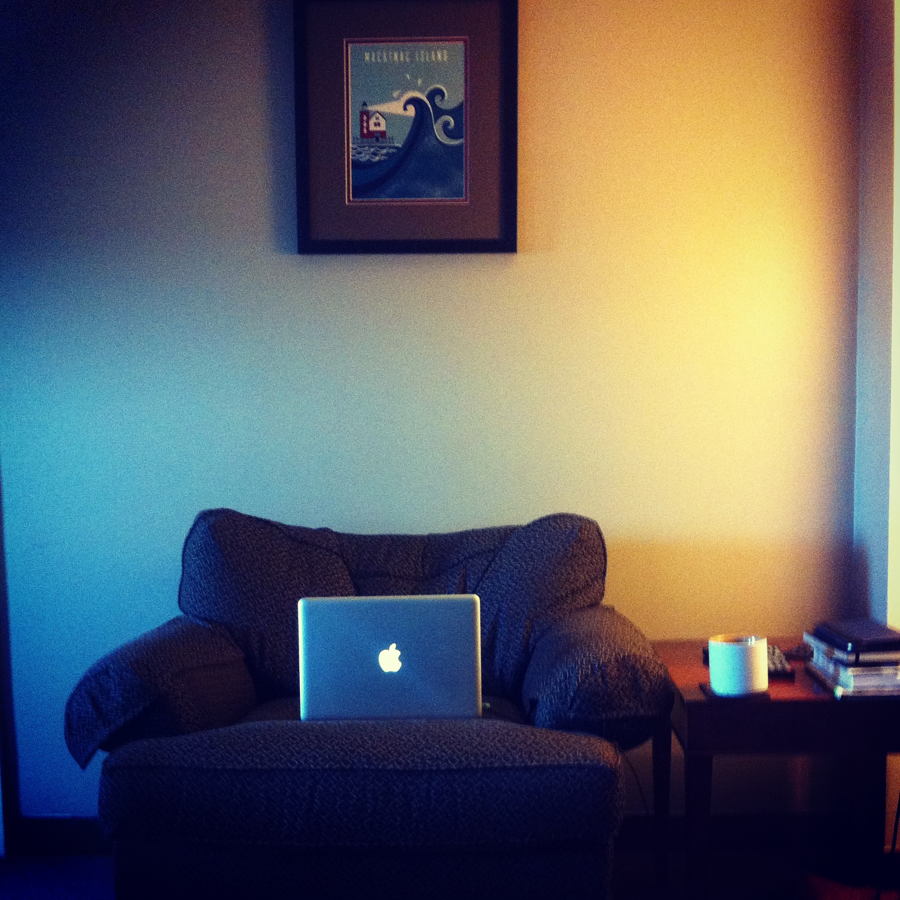 The place I typically reflect and collect my thoughts. 