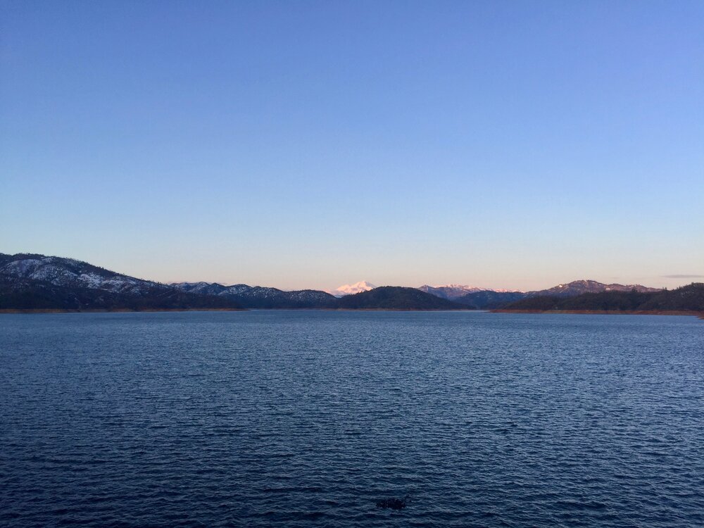 View of Mt. Shasta from Shasta Dam