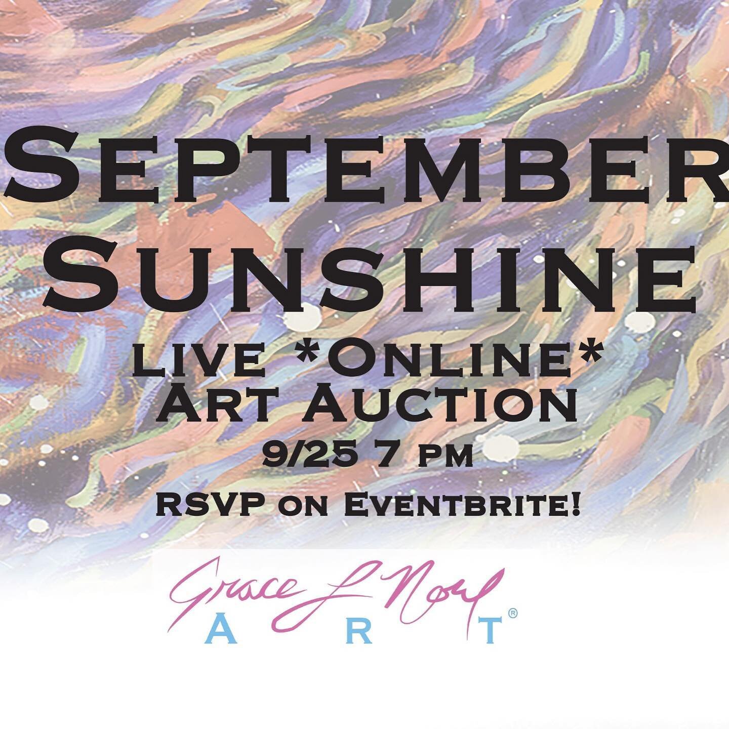 September Sunshine is a LIVE *Online Art Auction*  by Grace Noel Art celebrating being outside in the sunshine. Bids start and raise by $1!
.
.
September Sunshine is a LIVE *Online Art Auction*  by Grace Noel Art celebrating being outside in the suns