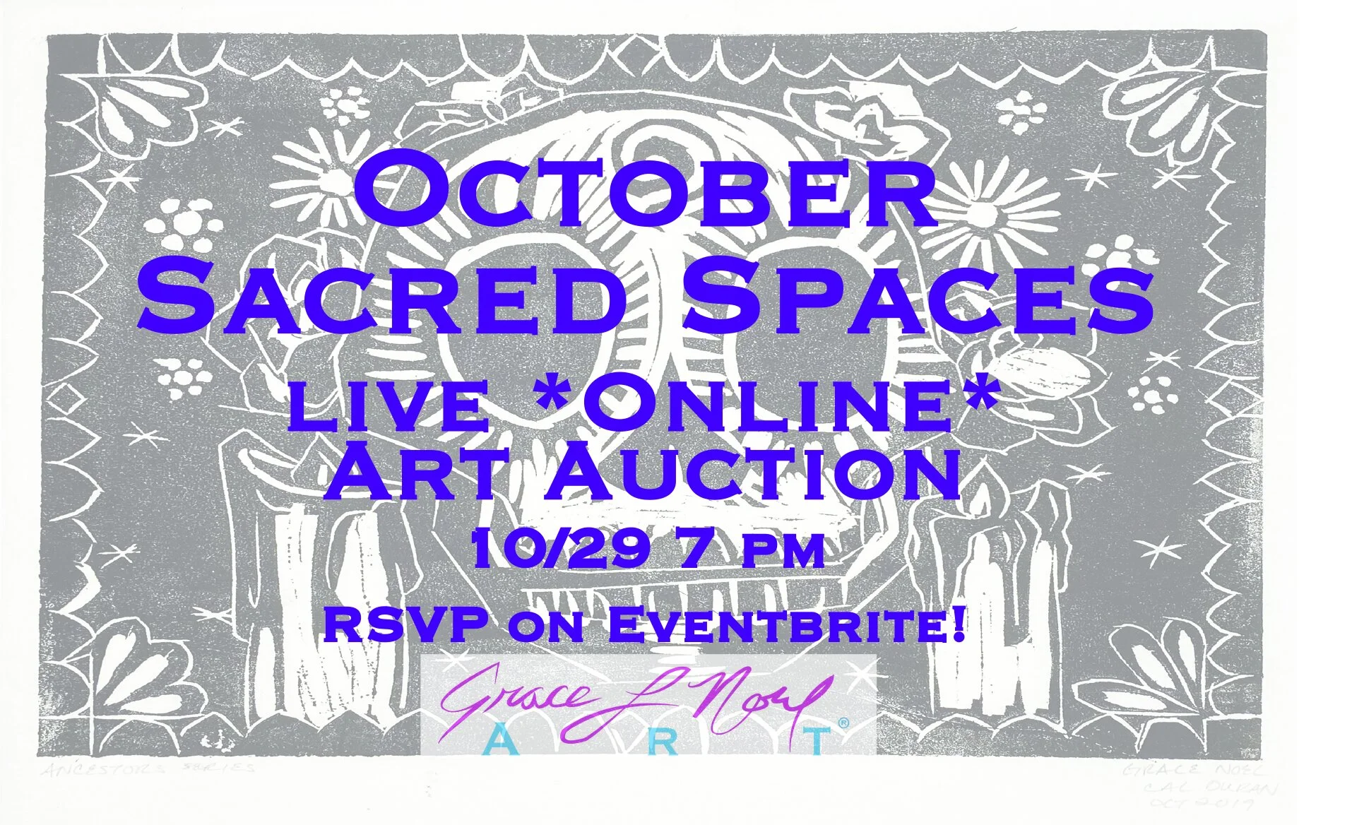 10/29 October Sacred Spaces *Online* ART AUCTION | GRACE NOEL ART  
