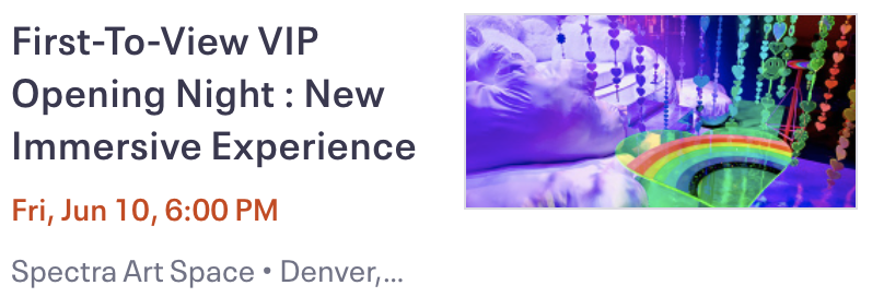First-To-View VIP Opening Night : New Immersive Experience | Spectra Art Space