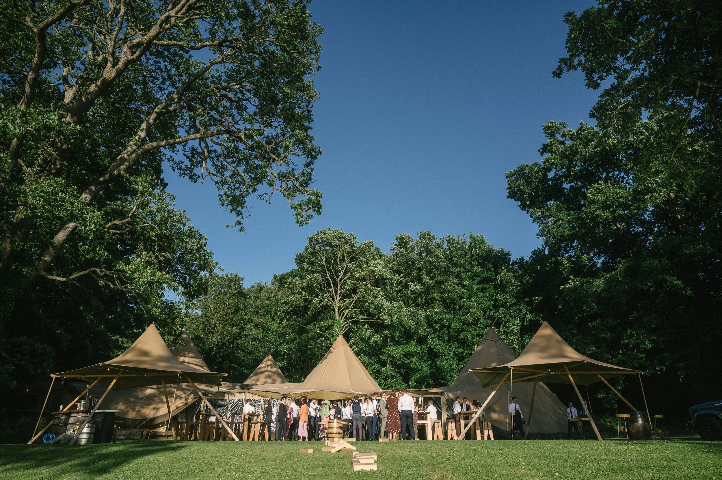 tipis at Finnebrogue Woods Wedding Photographer