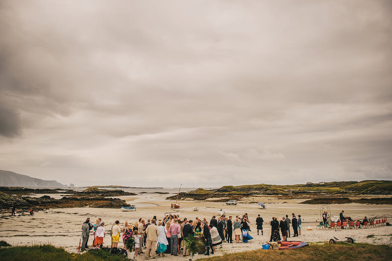 ireland beach wedding ceremony