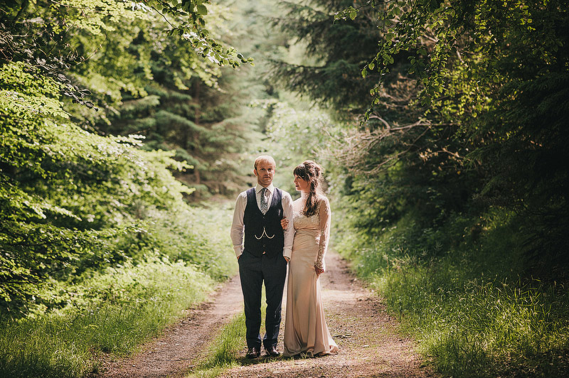 forest wedding portraits