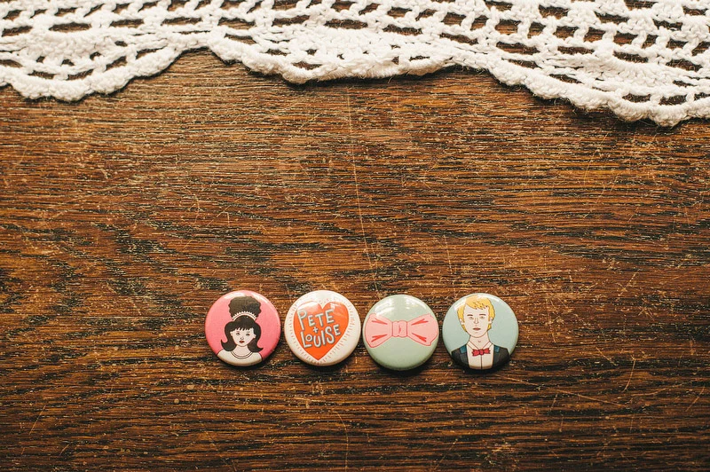 pin badges wedding