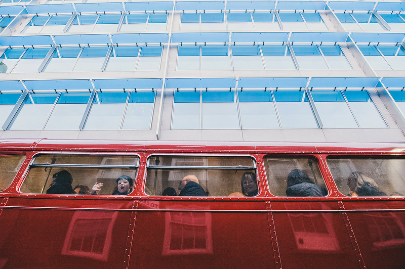 routemaster bus wedding london