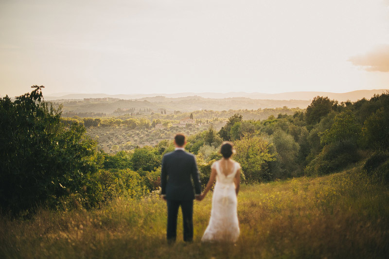 tuscany sunset wedding