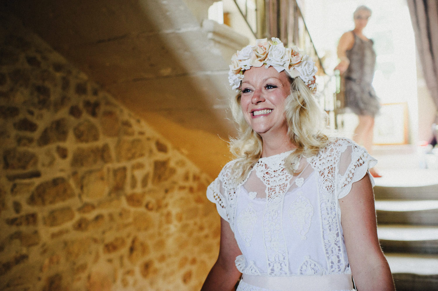 flower garland bride french