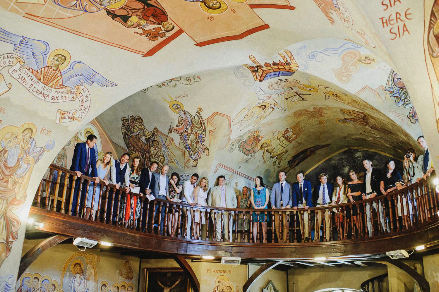 church wedding mural fresco