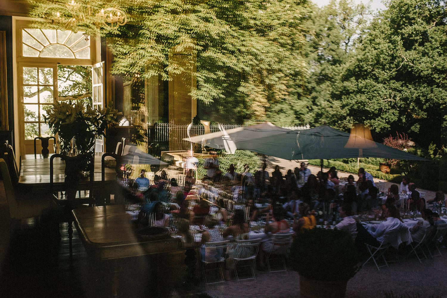 outdoor wedding dinner french