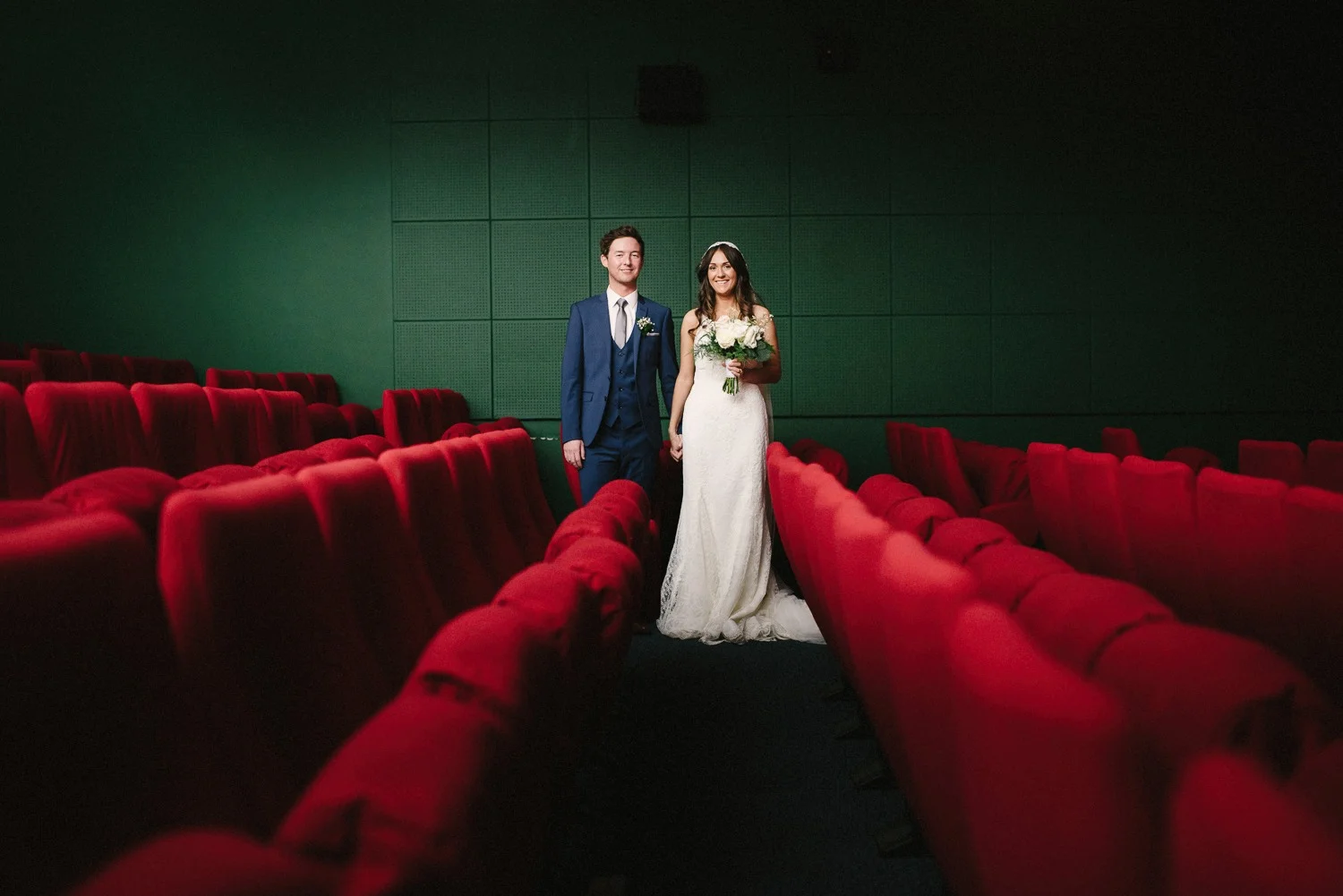 Ursula & Jonathan's Cinema Wedding in the QFT, Belfast