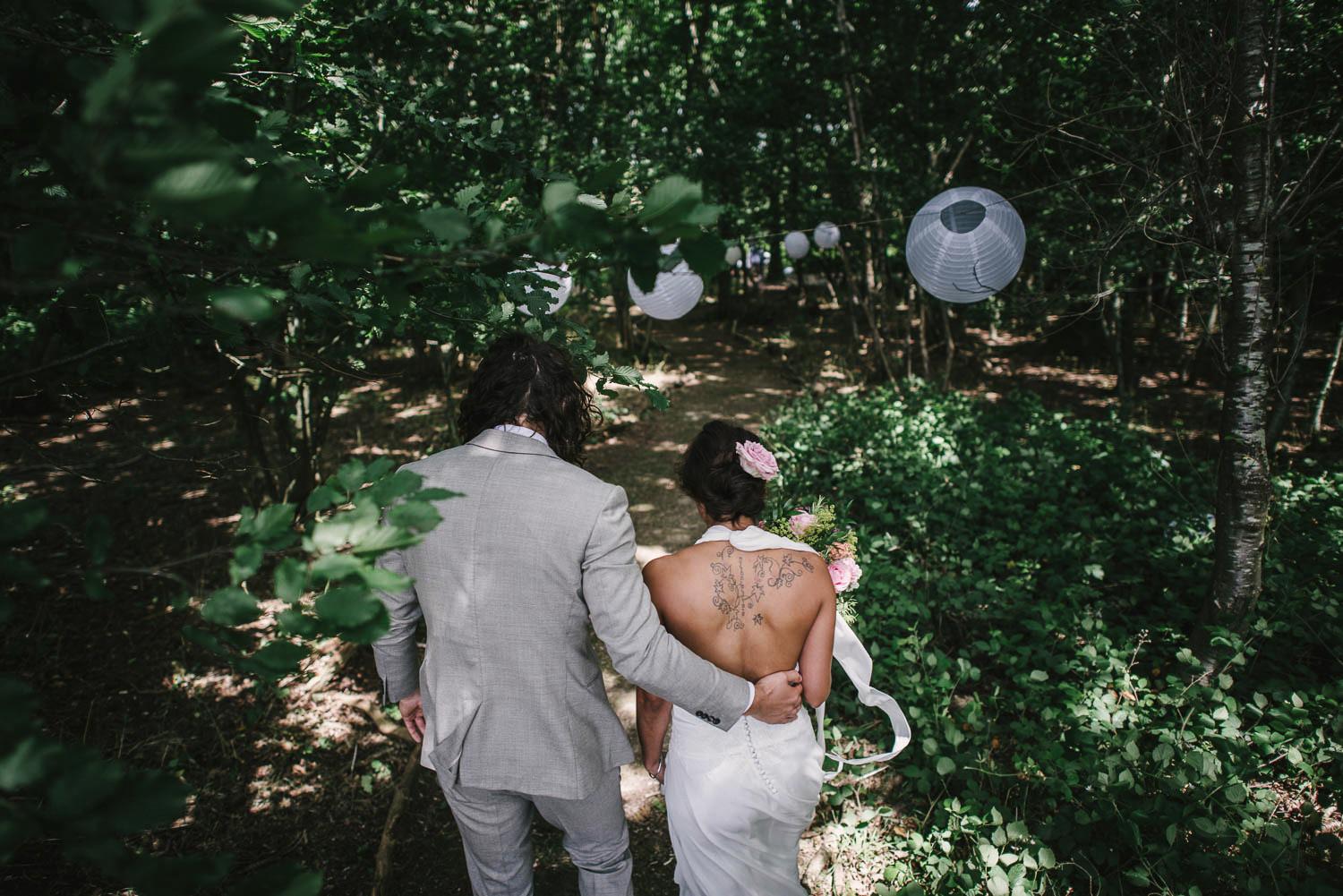 wedding in a forest
