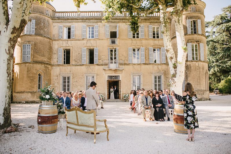 chateau de robernier wedding ceremony France