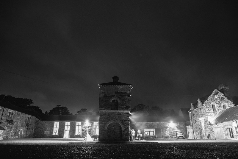 Wedding at Clandeboye Courtyard at Night