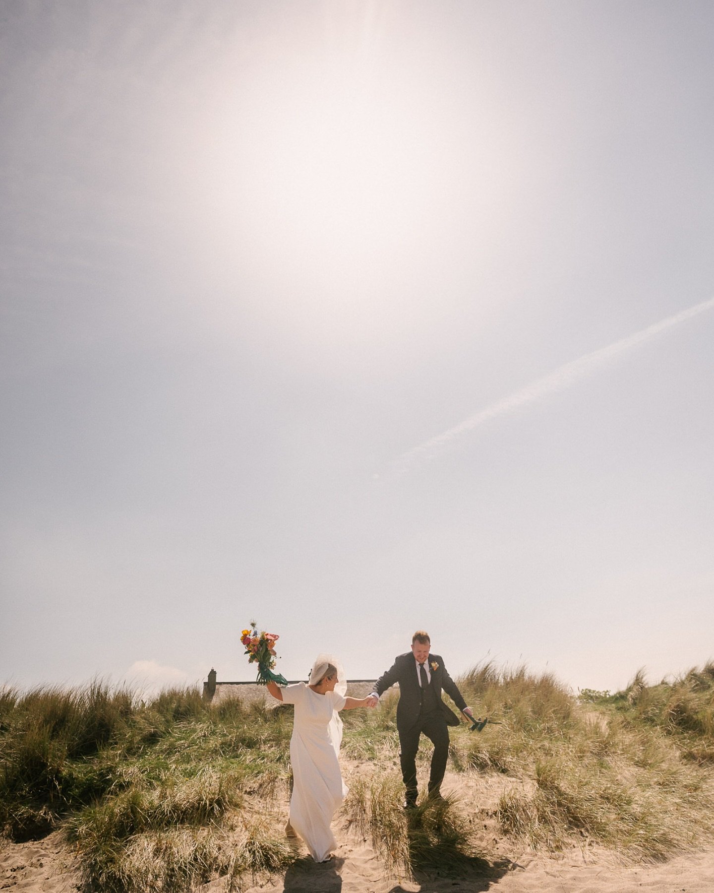 Niamh &amp; Chris on Ballycastle beach. Joy! 🤍