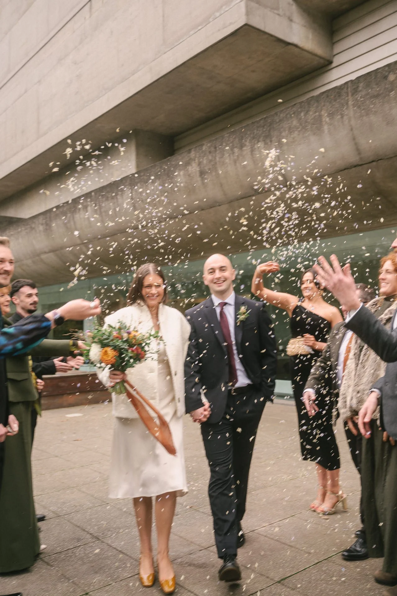 ulster museum confetti wedding photographer-2