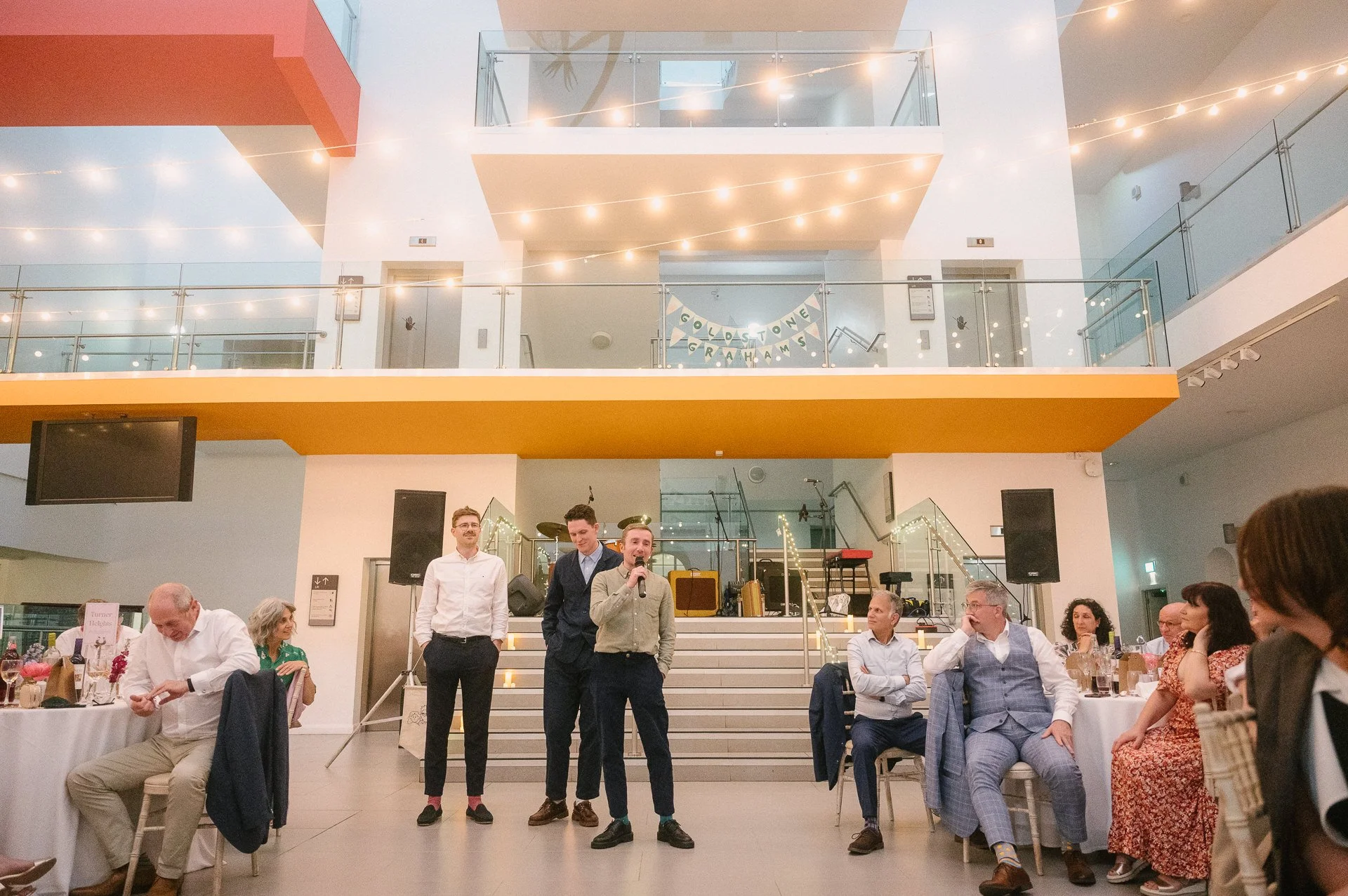 Ulster Museum atrium wedding dinner .JPG