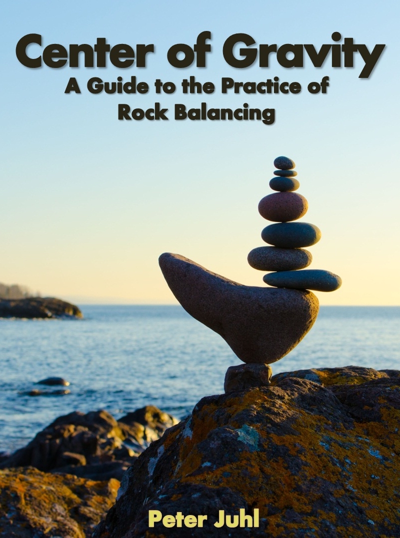 In early 2013 I published the first widely available book on the subject: Center of Gravity: A Guide to the Practice of Rock Balancing, available from Amazon.com and directly from me.