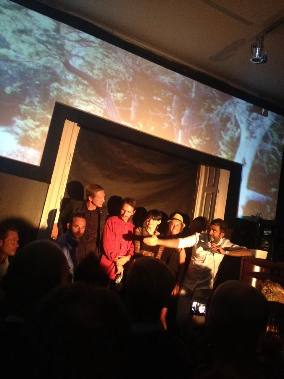 Many of the creators where introduced to the audience. 