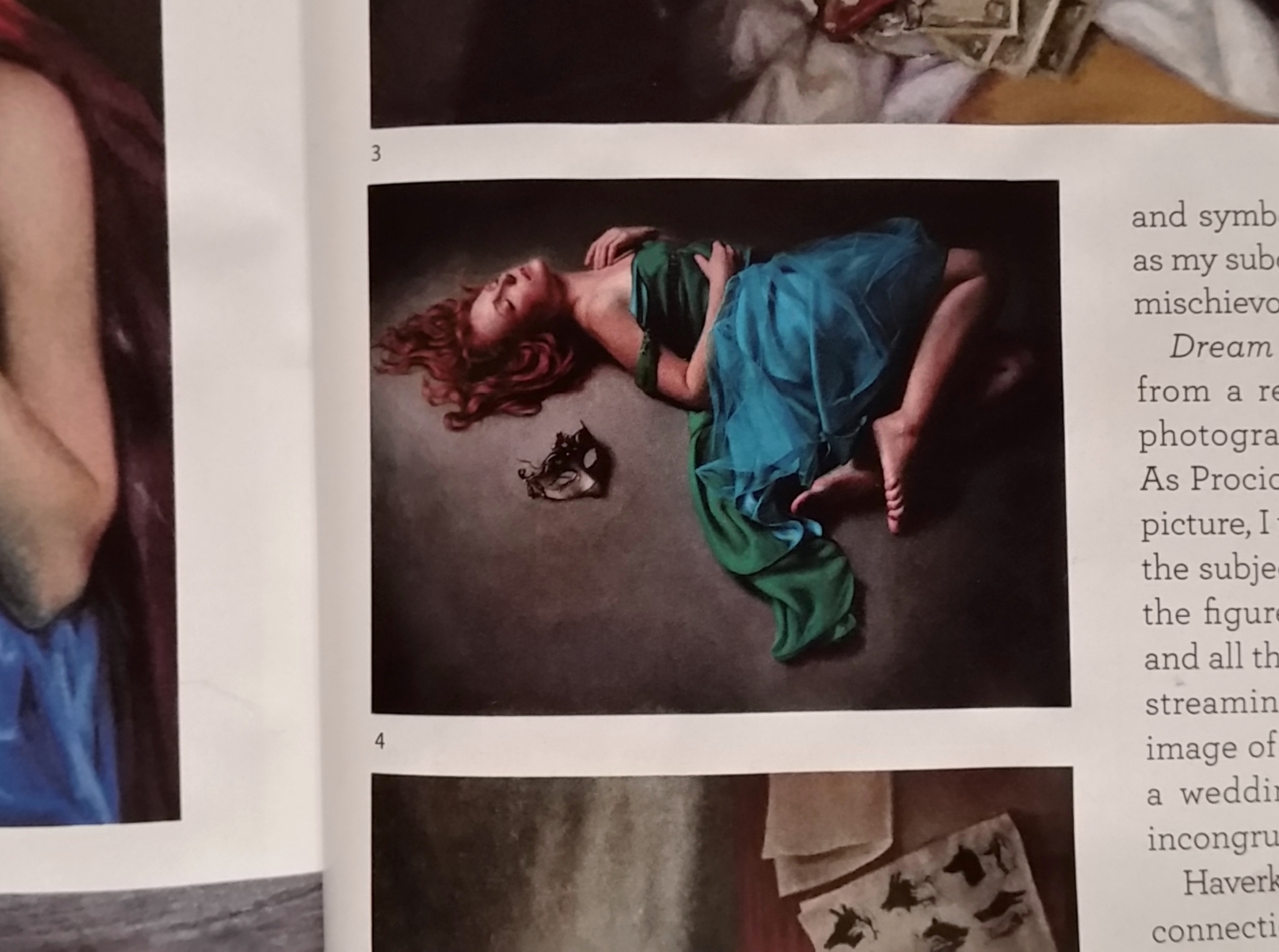 American Art Collector Magazine, close up of 'Unmasked'.