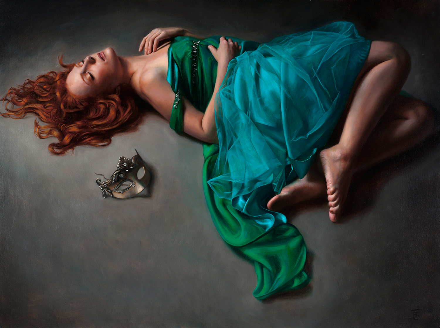 Unmasked, 24" x 18", available from Haynes Gallery, USA.